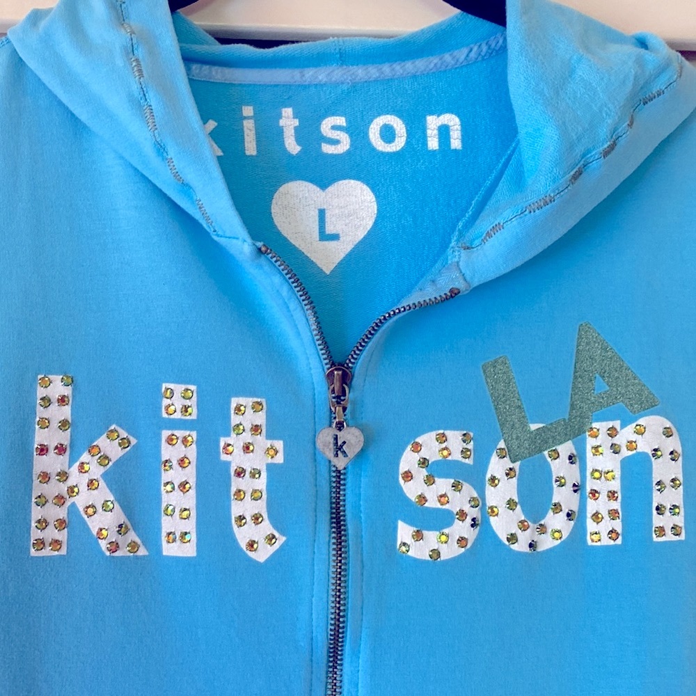 Kitson LA Women's Turquoise Zip Hoodie